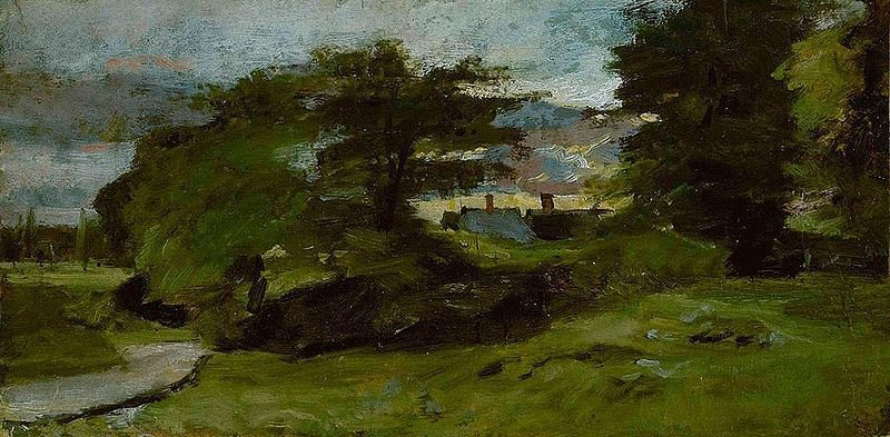 Landscape with Cottages